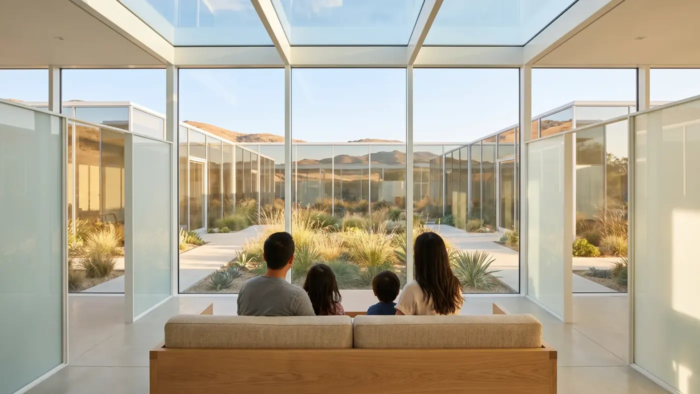 Family center: four overnight rooms, so family can stay close.